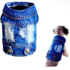 Dog denim jean jacket